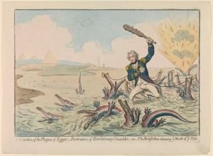 James_Gillray_Cartoon_Nelson_destroying_Revolutionary_Crocodiles_Nile_1798